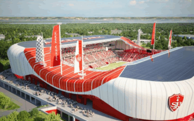Arkéa Park à Brest : le futur stade sous le feu des projecteurs